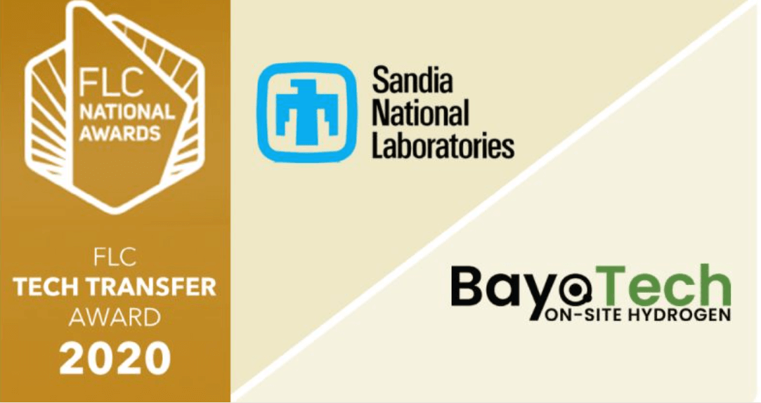 Sandia National Laboratories awarded FLC Tech Transfer Award in 2020.